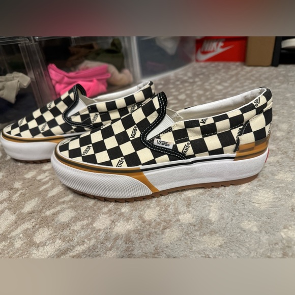 Vans checkerboard stacked platform slip on - Picture 2 of 9